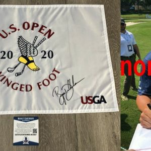 BRYSON DECHAMBEAU SIGNED WINGED FOOT 2020 US OPEN FLAG w/EXACT PROOF BECKETT COA
Opens in a new window or tab