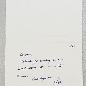 Wes Craven Signed Autographed Note W Handwritten Message Full JSA Letter Scream
Opens in a new window or tab