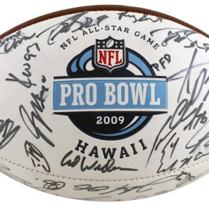 2009 Pro Bowl (40+) Brees, Peterson, Willis Signed White Panel Logo Football JSA
Opens in a new window or tab
