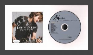 KEITH URBAN SIGNED AUTOGRAPH GREATEST HITS FRAMED CD DISPLAY – READY TO HANG JSA
 COLLECTIBLE MEMORABILIA