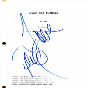 Jane Fonda Signed Autograph Grace and Frankie Full Pilot Script - Lily Tomlin