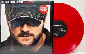 ERIC CHURCH SIGNED AUTOGRAPH ALBUM RED VINYL LP “CHIEF” JSA COA
 COLLECTIBLE MEMORABILIA