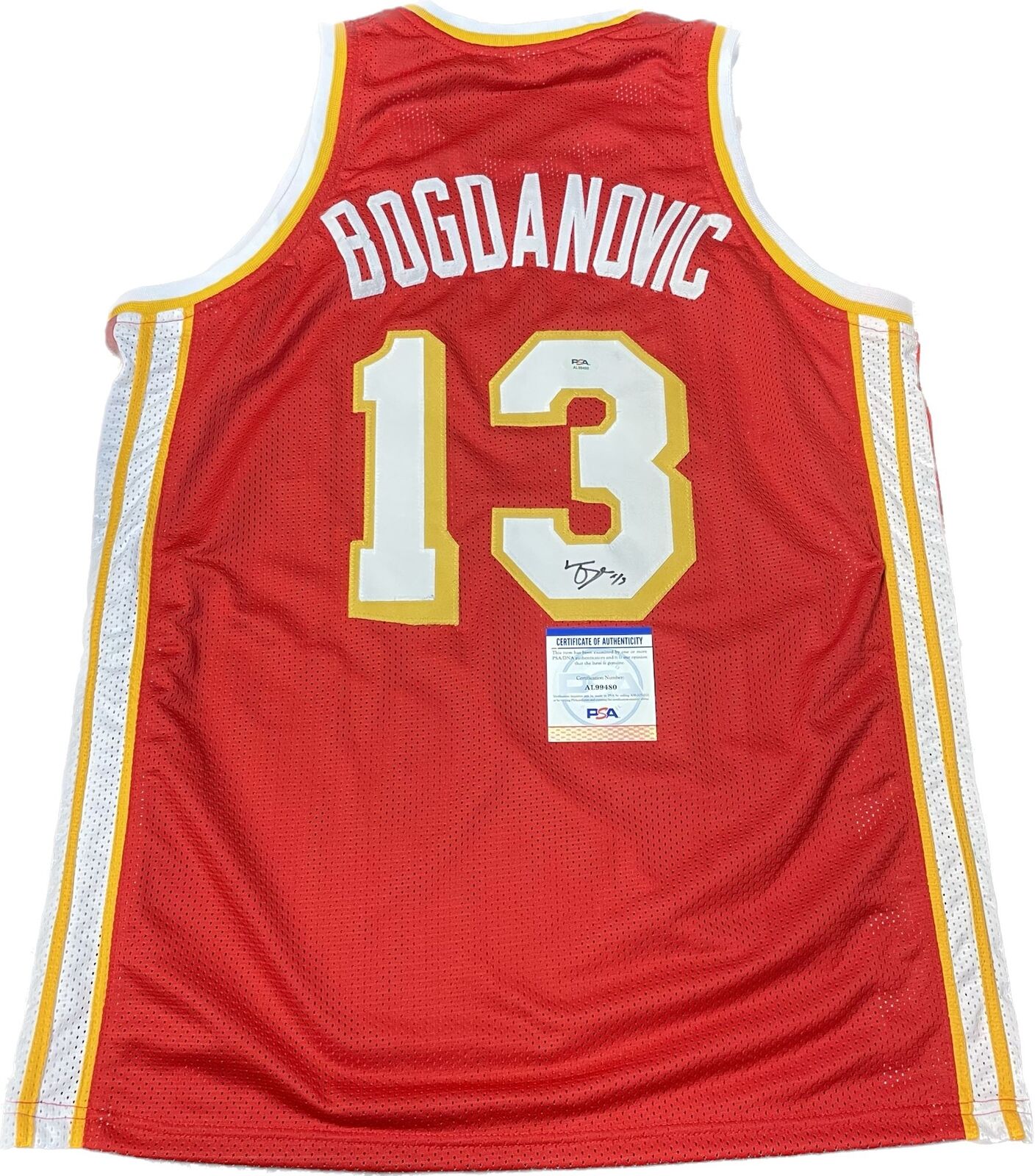 Bogdan bogdanovic signed jersey Sacramento kings Atlanta Hawks autographed  Jsa