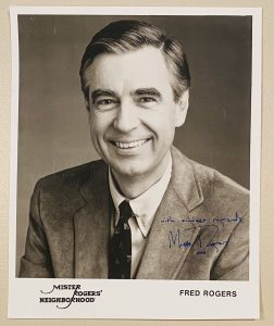 MISTER FRED ROGERS SIGNED AUTOGRAPHED 8×10 PHOTO FULL JSA LETTER MR. 3
 COLLECTIBLE MEMORABILIA