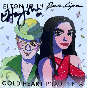 ELTON JOHN SIGNED AUTOGRAPH “COLD HEART” CD INSERT FULL SIGNATURE JSA LOA
 COLLECTIBLE MEMORABILIA