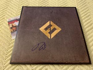 DAVE GROHL SIGNED ALBUM COVER FOO FIGHTERS JSA AUTHENTICATED COA CONCRETE & GOLD
 COLLECTIBLE MEMORABILIA