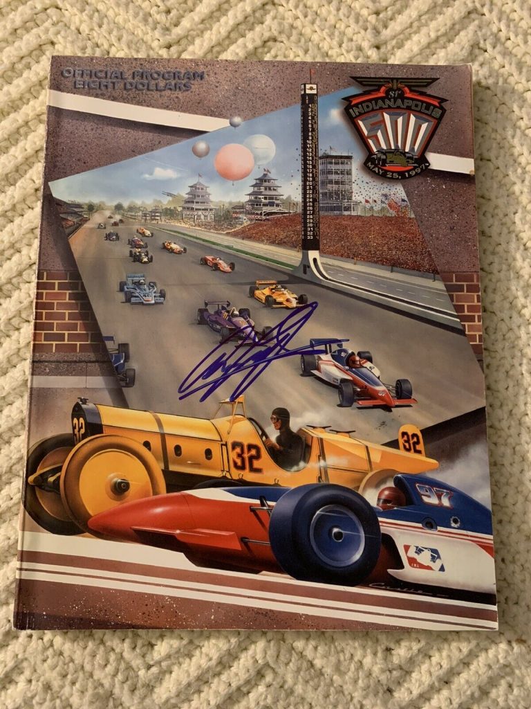 1997 Indy 500 Program Signed By Winner Arie Luyendyk Autographed ...