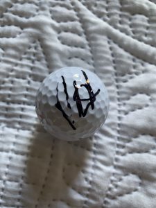 PATRICK REED SIGNED MASTERS GOLF BALL PGA TOUR AUTOGRAPHED
 COLLECTIBLE MEMORABILIA