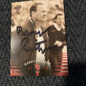 Barry Switzer Signed Football Trading Card Autographed Coach
Opens in a new window or tab