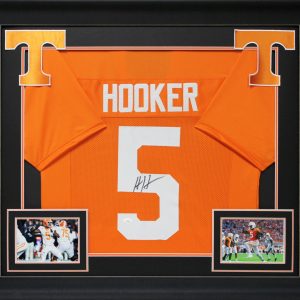 Tennessee Hendon Hooker Authentic Signed Orange Pro Style Framed Jersey JSA Wit
