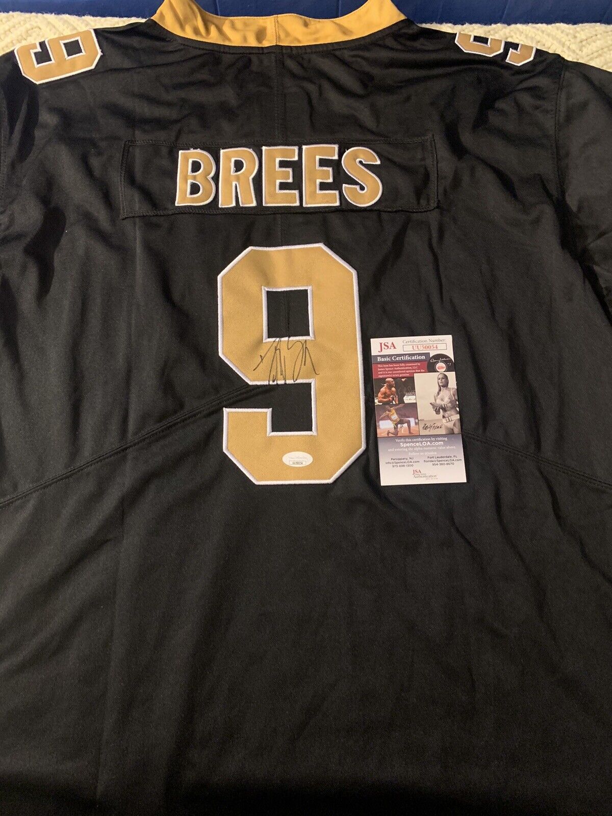 Drew Brees Autographed SIGNED Custom Saints Stitched XL Jersey - Beckett  COA