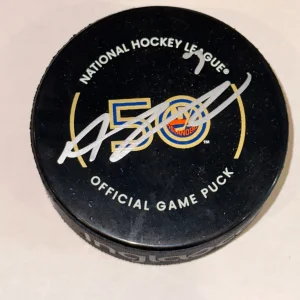 ADAM PELECH Signed NY Islanders 50th Anniv. Official GAME Puck Beckett BAS