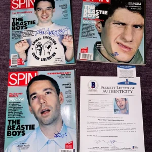 BEASTIE BOYS Signed SPIN Magazine SET BAS ADAM MCA YAUCH MIKE D AD-ROCK