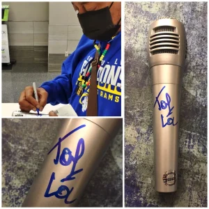 GFA Funky Cold Medina Star * TONE LOC * Signed Microphone Exact PROOF T4 COA
