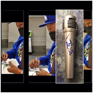 GFA Funky Cold Medina Star * TONE LOC * Signed Microphone Exact PROOF T5 COA
