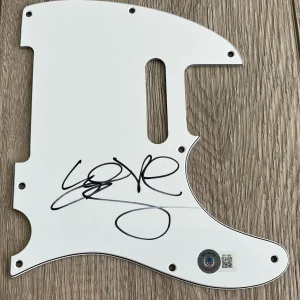 ALEX EBERT SIGNED EDWARD SHARPE AND THE MAGNETIC ZEROS GUITAR PICKGUARD w/PROOF
