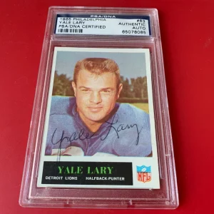 Yale Lary Lions 1965 Philadelphia Signed Auto PSA/DNA ENCAPSULATED
