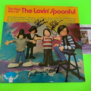Steve Boone The Lovin' Spoonful 3x Signed Auto 12" Vinyl Record Album JSA COA
