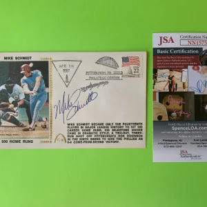 Mike Schmidt Phillies Cachet Envelope First Day Cover Signed Auto JSA COA