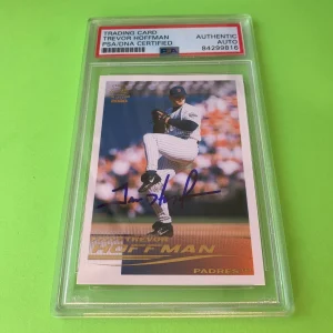 Trevor Hoffman Padres 2000 Pacific Crown Collection Card Signed Auto PSA/DNA
