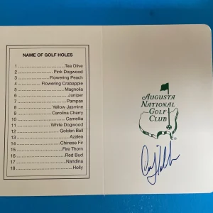 Craig Stadler Masters Golf Score Card Beckett BAS Authenticated
