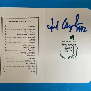 Fred Couples Masters Champions Golf Score Card Beckett BAS Authenticated
