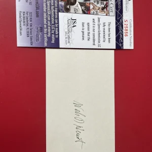 William Hewlett H-P Founder Signed Auto Index Card JSA Certified COA
