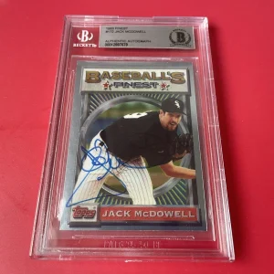 Jack McDowell White Sox 1993 Finest Card Signed Auto Beckett BAS

