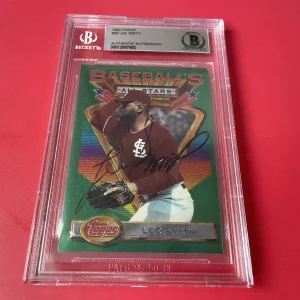 Lee Smith Cardinals HOF 1993 Finest Card Signed Auto Beckett BAS
