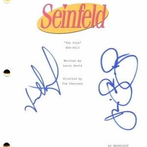 Julia Louis-Dreyfus & Jason Alexander Signed Autograph Seinfeld The Pick Script
