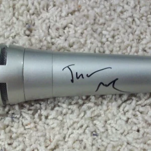 MKTO MALCOLM KELLEY & TONY OLLER SIGNED AUTOGRAPH NEW MICROPHONE w/EXACT PROOF