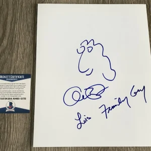 ALEX BORSTEIN SIGNED ORIGINAL FAMILY GUY LOIS SKETCH & AUTOGRAPH w/PROOF BAS COA
