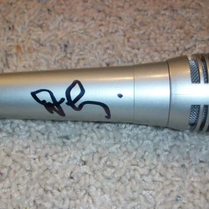 DENIS LEARY SIGNED AUTOGRAPH MICROPHONE EXACT PROOF NO CURE FOR CANCER RESCUE ME