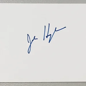 New ListingJohn Hughes Signed Autographed 4.5 x 6 Card JSA Letter Ferris Bueller’s Day Off
