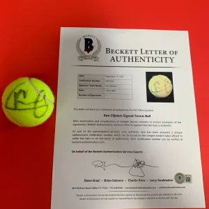 Kim Clijsters Tennis Wilson Ball Signed Auto Beckett BAS LOA COA
