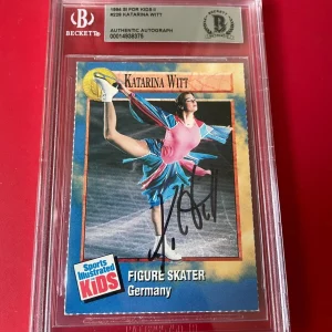 Katarina Witt 1994 SI For Kids II Olympic Card Signed Auto Beckett BAS Slabbed
