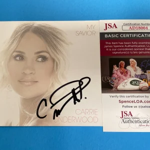 Carrie Underwood My Savior Album CD Signed Auto JSA COA
