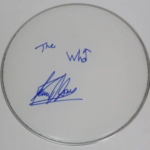 Kenney Jones THE WHO Signed Autograph Auto 13" Drumhead Drum Head JSA

