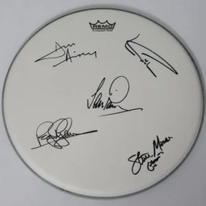 DEEP PURPLE Signed Autograph Auto 14" Drumhead Drum Head by 5 JSA
