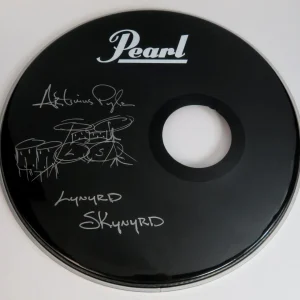 Artimus Pyle LYNYRD SKYNYRD Signed Autograph Auto 20" Drumhead Drum Head JSA
