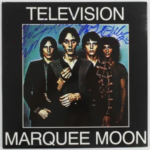 Tom Verlaine TELEVISION Signed Autograph "Marquee Moon" Album Vinyl LP by 4 JSA