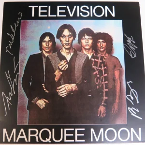 Tom Verlaine TELEVISION Signed Autograph "Marquee Moon" Album Vinyl LP by 4 JSA