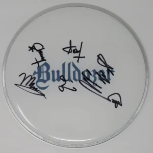 BULLDOZER Signed Autograph Auto 10" Drumhead Drum Head by 5 JSA
