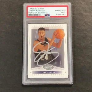2004-05 Fleer Basketball #69 Jason Kapono Signed Card AUTO PSA/DNA Slabbed Bobca

