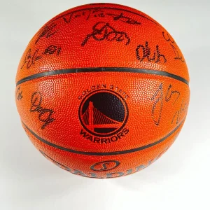2016-17 Golden State Warriors Team signed Basketball PSA/DNA Warriors autographe
