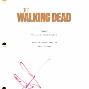 Andrew Lincoln Signed Autograph The Walking Dead Pilot Script - Rick Grimes JSA

