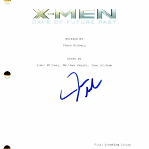 James Marsden Signed Autograph X-Men Days of Future Past Movie Script - Cyclops