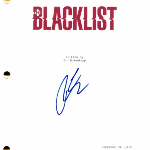Ryan Eggold Signed Autograph The Blacklist Full Pilot Script - Tom Keen
