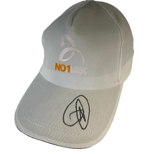 Novak Djokovic Signed Autograph Signature Logo Tennis Baseball Cap Hat - JSA COA