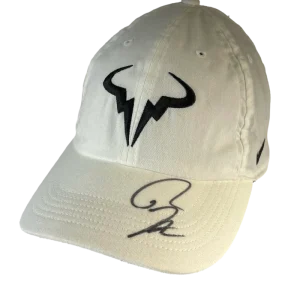 Rafael Nadal Signed Autograph Signature Logo Tennis Baseball Cap Hat - JSA COA